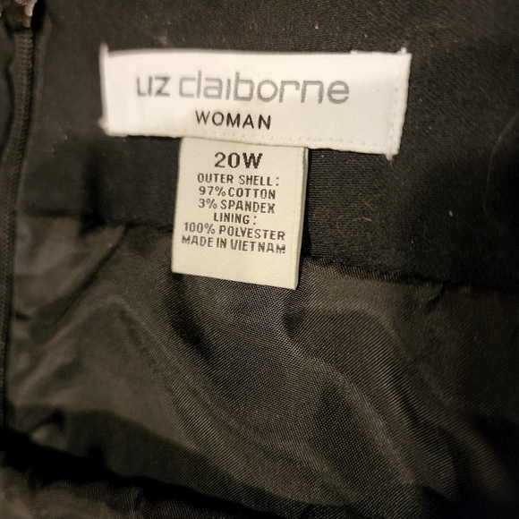 Liz Claiborne Color Blocked Purple and Black Skirt Size 20W - Picture 3 of 3